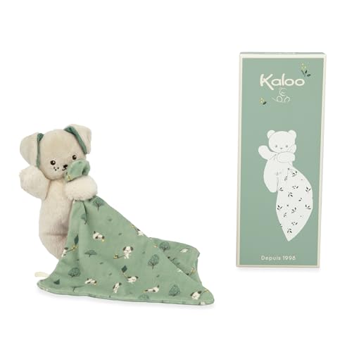 Peluche Kaloo Carré Douceur Dog Green (Idade Mínima Recomendada: 0 meses) KALOO - Brinquedos - peluche, kaloo, carré douceur, dog green, idade mínima recomendada