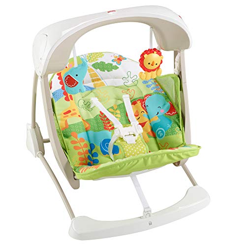 Baloiço para Bebé MATTEL CCN92 (Multicor) Fisher-Price - Móveis para bebês e crianças pequenas - baloiço, bebé, multicor, sons da natureza, tecnologia SmartSwing