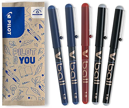 Esferográfica PILOT V Ball (Azul - 0.7 mm) Pilot - Canetas - 0.7 mm, inox, tinta líquida, ergonômico