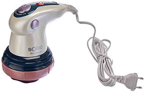Massajador SOLAC ME-7711 (Pilhas - 2 Níveis de Velocidade) Solac - Massageadores - massajador, solac me-7711, pilhas, 2 níveis de velocidade, infravermelhos, 6 cabeças
