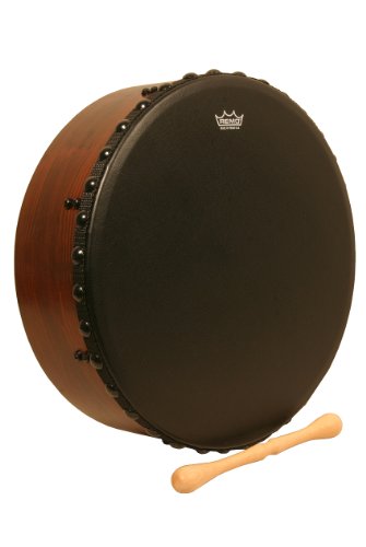 Bodhran REMO ET-4516-81 (Castanho - Madeira) Remo - Percussão manual - bodhran, remo, castanho, madeira, instrumento tradicional irlandesa