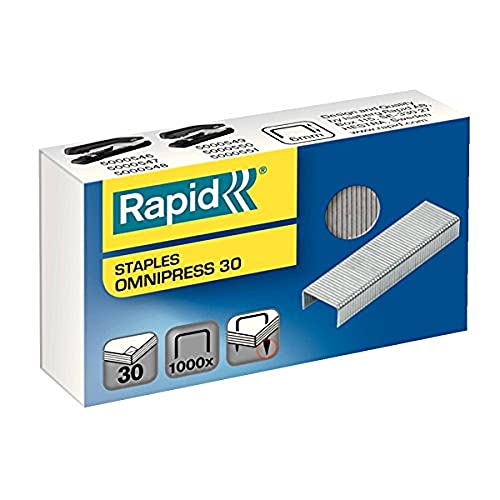 Agrafos RAPID Rapid Omnigrip (Caixa de 1.000) Rapid - Grampos - omnigrip, galvanizado, 30 mm, 1000 agrafos