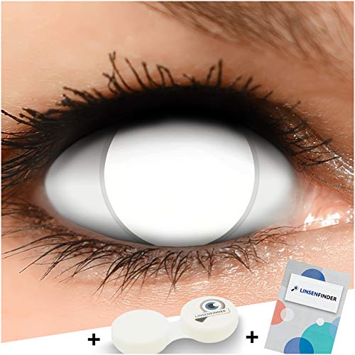 Lente de Contato DISFRAZZES Lentes Brancas Sem Corrigir FUNZERA - Lentes de contato - branca, sem corrigir