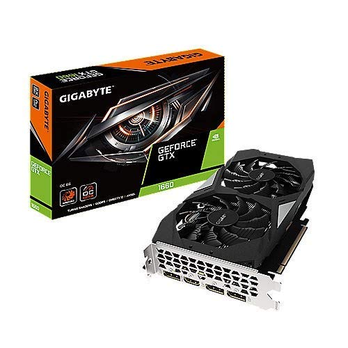 Placa de Vídeo GIGABYTE GeForce GTX 1660 OC (NVIDIA - 6 GB DDR5) Gigabyte - Placas e adaptadores de vídeo - geforce, gtx 1660, oc, ddr5