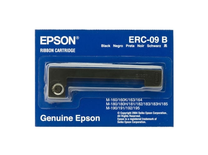 Cinta EPSON ERC09B Negro (1 Unidad) Epson - Fitas para impressora - preto, 1000000 páginas, matriz de pointilhos
