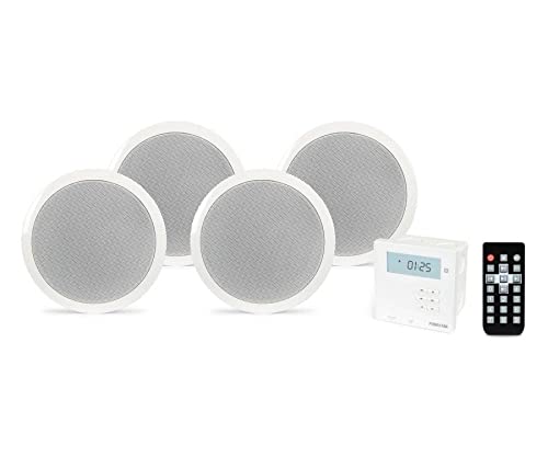 Sistema de Áudio TECHNAXX TX-AMPL-4 (Bluetooth - Preto) FONESTAR - Alto-falantes - bluetooth, preto