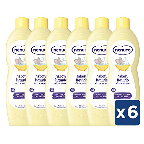 Sabonete para Bebé NENUCO (750 ml) 6 Unidades Reckitt Benckiser - Banho e corpo - ultra suave, aloe vera, vitamina E, aroma agradável