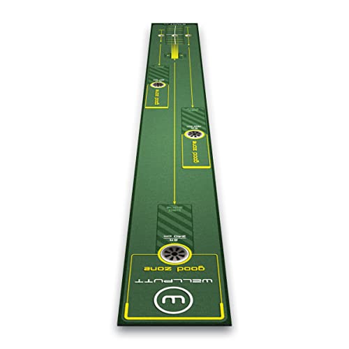 Tapete de Prática de Putting WELLPUTT 3M Start 2.0 Wellputt - Acessórios de treino de golfe - prática, putting, precisão, velocidade