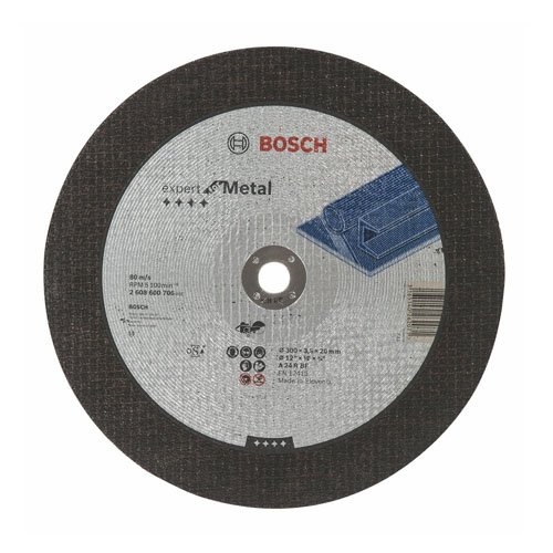 Acessórios para Rebarbadoras BOSCH 2 608 600 706 Bosch - Lâminas de serra - disco abrasivo, preto, 30 cm, metal