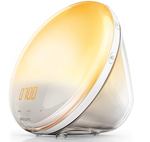Aparelho de Luz PHILIPS Wake-Up Light HF3531/01 Philips - Relógios despertadores - branco, plástico, antiestático, fácil de limpar