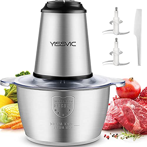 Picadora Elétrica YISSVIC 02-0015 (Capacidade: 2 L) YISSVIC - Eletrodomésticos de cozinha - 2 L, proteção contra sobrecarga, trituração alimentos, lavável