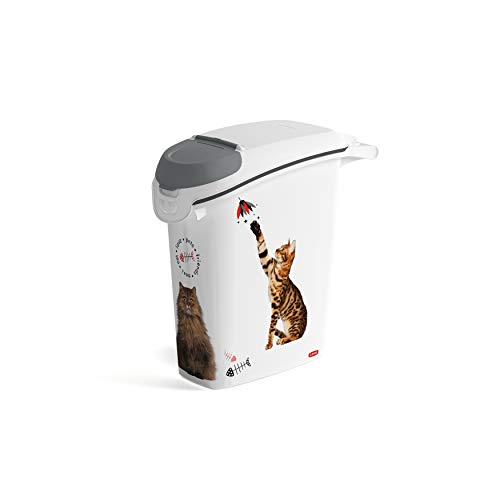 Comedouro para Gatos CURVER (Branco - Plástico - 23x50x50cm) Curver - Recipientes de comida para animais de estimação - branco, plástico, 23x50x50cm