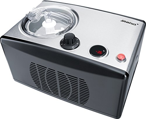 Máquina de Gelados STEBA IC 150 (Capacidade: 1.5 L) Steba - Máquinas de fazer gelados - 1,5 L, 20 bolas, compressor automático, timer 60 min
