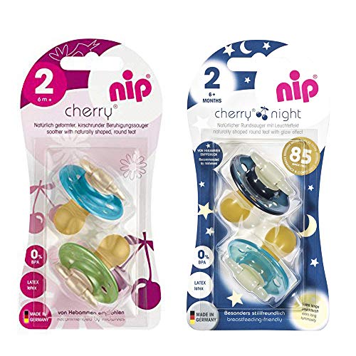 Conjunto de Chupetas NIP LATEX 4 Unidades nip - Cuidados com a higiene oral - conjunto, chupetas, látex, 4 unidades