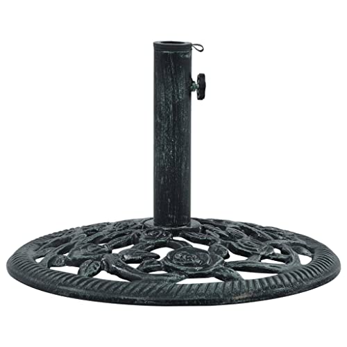 Base para Chapéu de Sol VIDAXL 1 Peça (Verde - Alumínio) vidaXL - Móveis de exterior - base macia, ferro fundido, estabilidade, adaptador