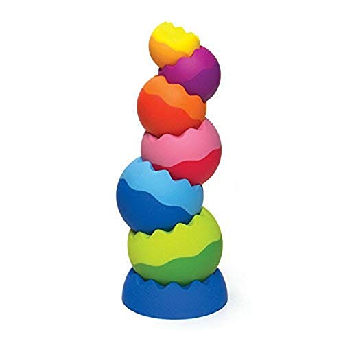 Jogo de Tabuleiro FOLKMANIS Tobbles (Idade Mínima Recomendada: 4 anos) Fat Brain - Brinquedos - bebés, cores, torre, bolas coloridas