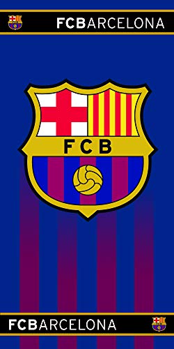 Toalha de banho FC BARCELONA Azul (70x140cm) Skybrands A/S - Suportes e porta-toalhas - algodão, 70x140 cm, fc barcelona, azul