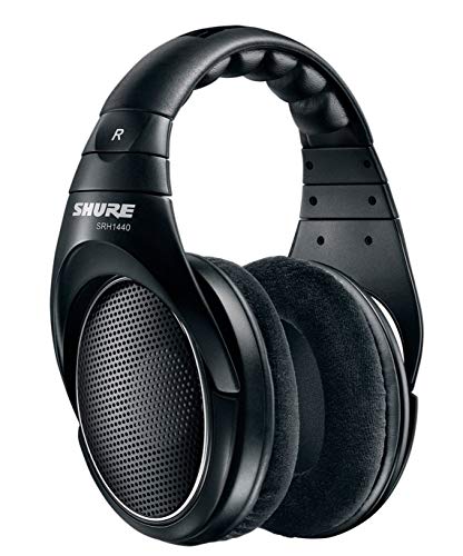 Auscultadores com Fio SHURE SRH1440 (Over Ear - Preto) Shure - Fones de ouvido e headsets - over ear, preto, som cristalino, resposta de frequência ampla