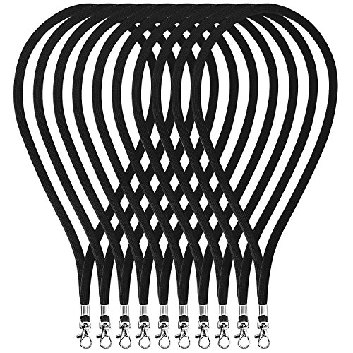 Fushing 100 Peças de 45cm da corrente do pescoço com o gancho giratório para as cartões de identificação Fushing - Cordões de pescoço - 100 peças, 45 cm, gancho giratório, cartões de identificação