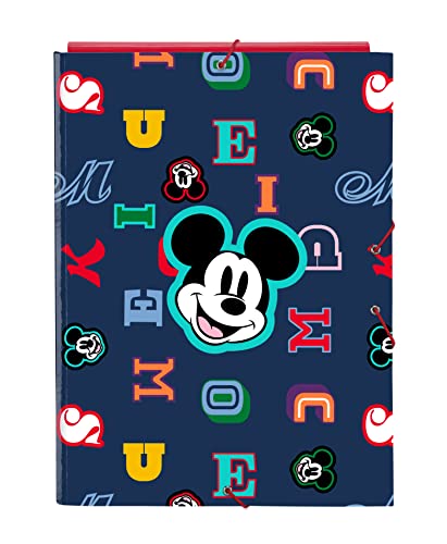 Pasta Organizadora CLAIREFONTAINE Mickey Mouse Clubhouse (A4 - 21x29.7cm) safta - Roupa - pasta organizadora, mickey mouse clubhouse, a4, A5, documentos