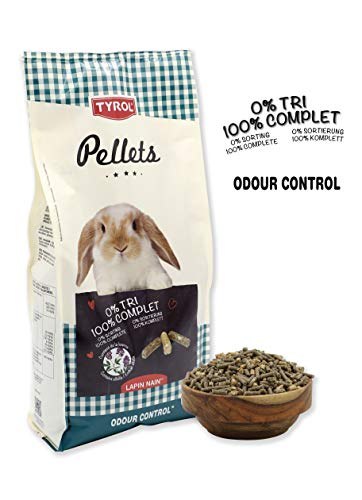 Ração para Coelhos TYROL (1 kg - Seca - Adulto) Tyrol - Ração para cães - 1 kg, seca, adulto, nutrientes completos