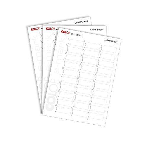 Etiquetas autocolantes COLOP 153559 Branco Colop - Papel de impressora e copiadora - branco, colop 3d printer, transferência térmica