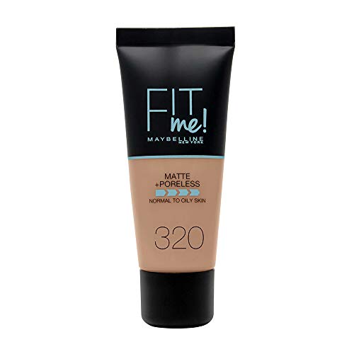 Base MAYBELLINE Fit Me Matte Poreless 320 Natural Maybelline New York - Maquiagem facial - 320 natural, matte, poreless, textura leve