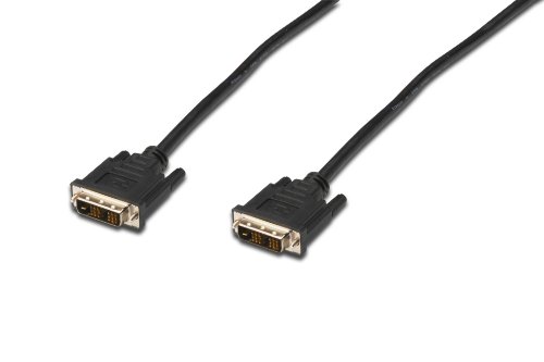 Cabo de Série ASSMANN ELECTRONIC (DVI - 5 m - Preto) Digitus - Cabos de áudio e vídeo - 5m, preto, dvi-d, nível de proteção magnético
