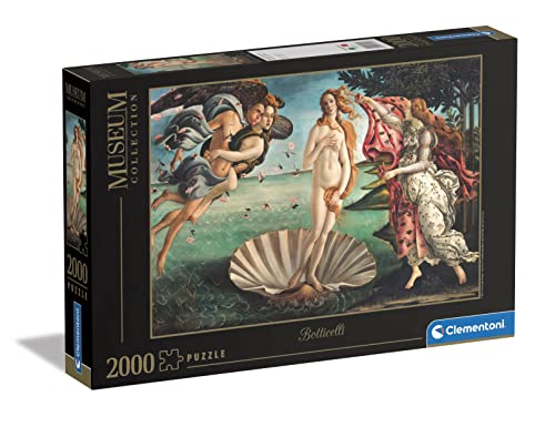 Puzzle CLEMENTONI Museum - Birth of Venus by Botticelli (2000 peças) CLEMENTONI - Quebra-cabeças de encaixar - puzzle, CLEMENTONI, museu, nascer da vénus, botticelli, 2000 peças