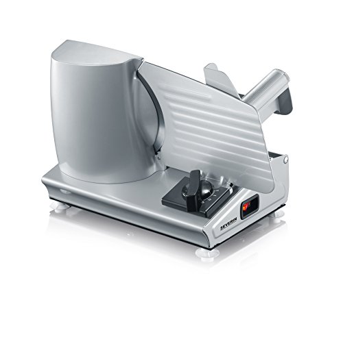 Máquina de Corte em Fatias Severin AS 3915 | Aço inoxidável Severin - Fatiadoras de frios - máquina corte fatias, severin as 3915, aço inoxidável, prateado, potência 180w