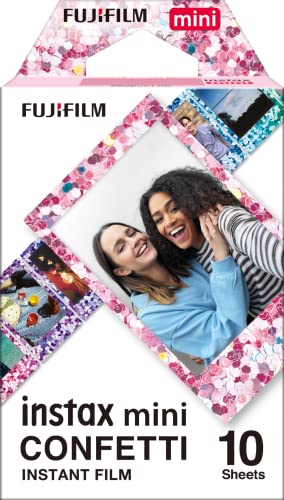 Fujifilm Instax Mini Monopack Confetti 10 poses avec cadre multicolore Fujifilm - Filme de câmera - fujifilm, instax, mini, confetti, 10 poses, multicolor
