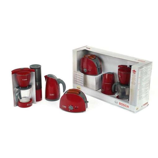 Brinquedo de Cozinha KLEIN Bosch Breakfast Set Bosch - Cozinhas de brinquedo e alimentos de brincar - brinquedo, cozinha, klein bosch, breakfast set, conjunto completo, máquina de café