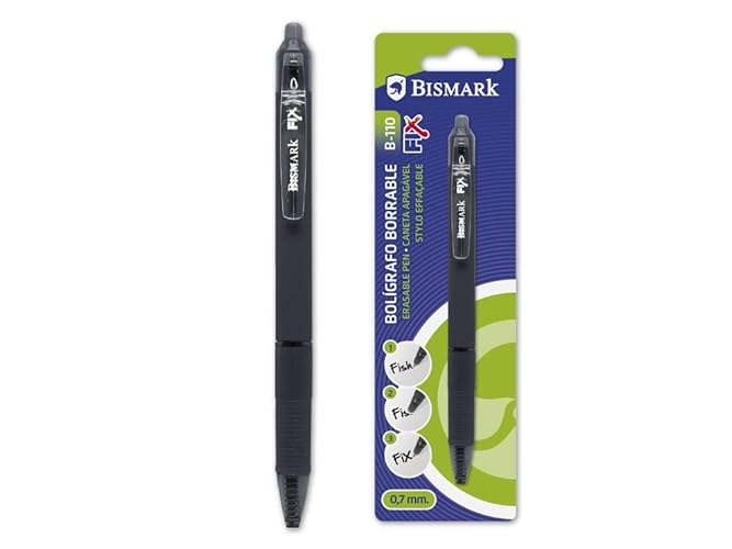 Esferográfica de Tinta Permanente BISMARK 4B-110 Preto (Ponta de 1.0 mm) Poessa - Canetas - tinta permanente, ponta 1.0 mm, capuchão preto, removível