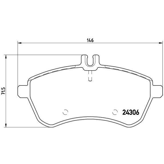 Pastilha de Travão Brembo P50070 | Preto (Acessórios para Automóveis) BREMBO - Peças de automóveis - pastilha, travão, brembo, p50070, preto, mercedes-benz c-class