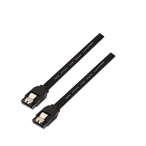 Cabo de Dados AISENS (SATA - 50 cm - Preto) AISENS - Cabos de armazenamento e transferência de dados - sata, 50 cm, preto