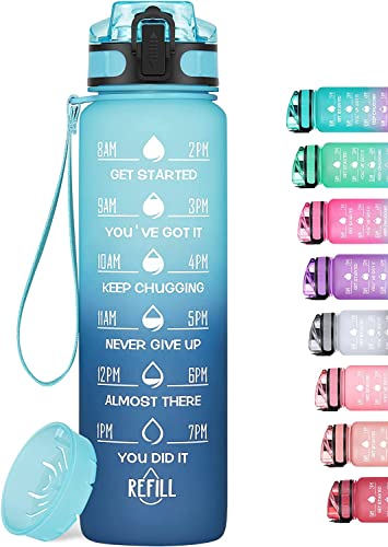 Garrafa de Água MEITAGIE (32 oz - Transparente) MEITAGIE - Garrafas de água - vidro reciclado, 32 oz, transparente