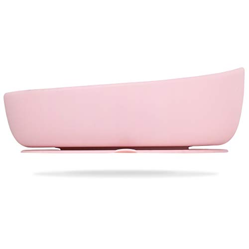Bol de Succión Doidy Rosa | Silicona - Rosa Doidy - Utensílios de mesa - silicona, rosa