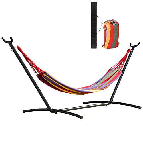 Suporte para Rede de Jardim OUTSUNNY 01-0575 Outsunny - Móveis de exterior - algodão, ajustável, estável, 100% algodão