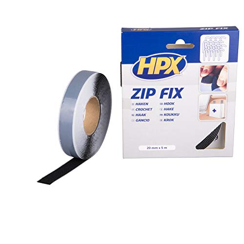 Fita de Velcro VELLEMAN com ganchos HPX 20m x 5m HPX - Equipamento de escritório - 20m x 5m, ganchos, resistente, autoadesiva