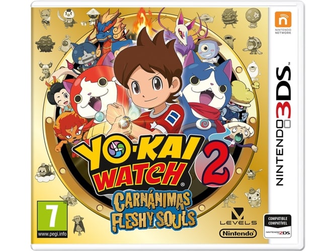 Jogo Nintendo 3DS Yo-kai Watch 2: Carnaval de Almas Nintendo - Software de jogos de vídeo - nintendo 3ds, yo-kai watch 2, carnaval de almas, aventura, segredos
