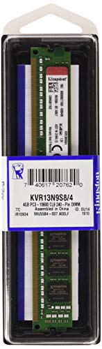 Memória RAM DDR3 KINGSTON TECHNOLOGY KVR13N9S8 (1 x 4 GB - 1333 MHz - CL 9) Kingston - Memória ram - ddr3, 1333 mhz, 4 GB, PC/servidor