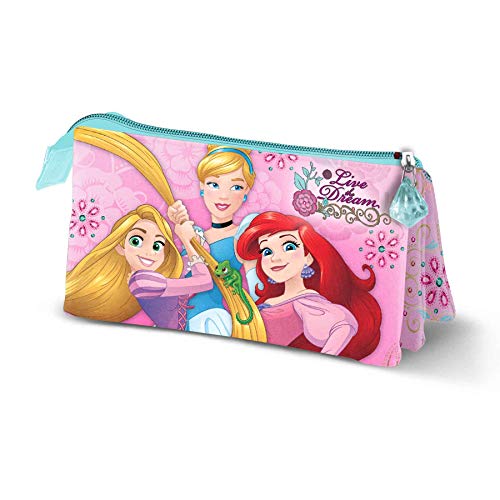 Mochila DISNEY Princesas (Rosa - 33x25x10 cm) KARACTERMANIA - Organizadores de mesa - mochila, disney princesas, rosa, 33x25x10 cm, 3 compartimentos