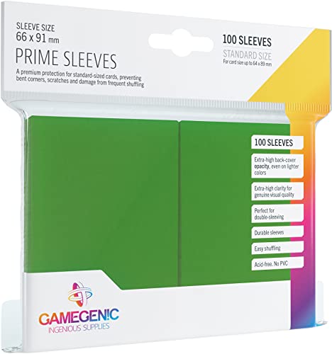 Sleeve 3DS XL GAMEGENIC Prime Sleeves 100 Pack Verde GAMEGENIC - Capas de cartão - sleeve, 3ds xl, gamegenic, prime sleeves, 100 pack, verde