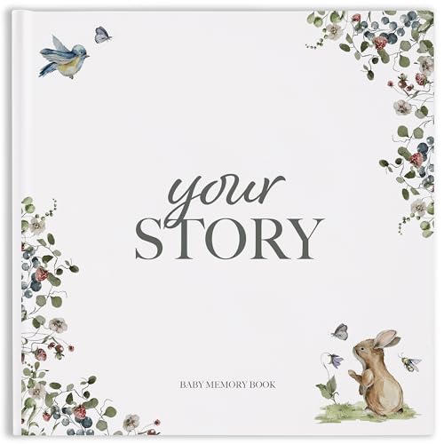 Álbum de Recordações para Bebé FOREST FRIENDS Bibi & Beau - Papel de impressora e copiadora - 24 páginas, 2 folhas por página, espiral, etiqueta