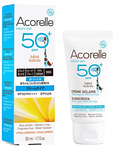 Creme Corporal ACORELLE Sun Protection Baby SPF50 (50 ml) Acorelle - Banho e corpo - proteção solar, spf50+, bebés, sem zinco, sem parabens