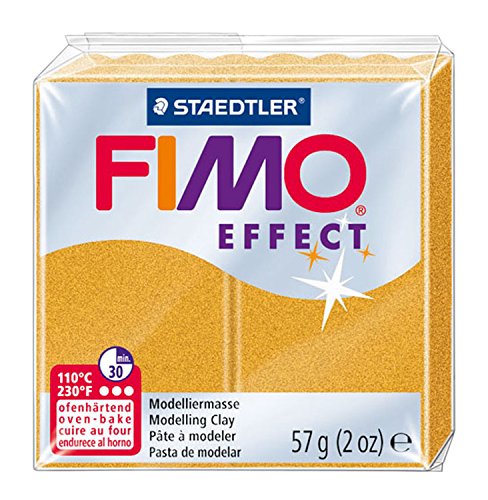 Staedtler Fimo Effect Gold Metallic Modeling Paste (Pack of 2) Staedtler - Materiais de cerâmica e escultura - metallic, Gold, pack of 2, 57 g