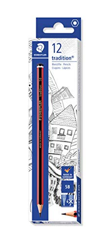 Lápis de Carvão STAEDTLER 110-5B (Multicor - 12 Tabletas) Staedtler - Lápis - 12 tabletas, ponta 2 mm, afia-lápis, esponja