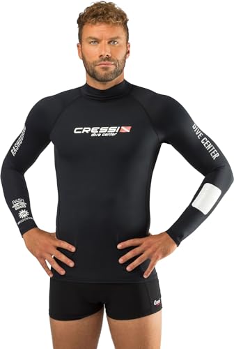 Rash Guard para Homem CRESSI Dive Center Preto para Natação (L) Cressi - Rash guards e camisetas de natação - homem, preto, natação, L