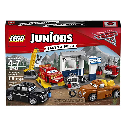 LEGO Juniors - O Garaje de Smokey (Idade Mínima: 4) LEGO - Blocos de encaixe - lego juniors, garage smokey, 4 anos, mecânico, carro vermelho