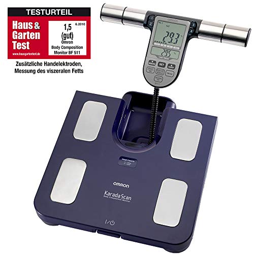 Balança Digital OMROM BF-511 (Peso máximo 180 kg) Omron - Balanças de peso corporal - 180 kg, memória, azul